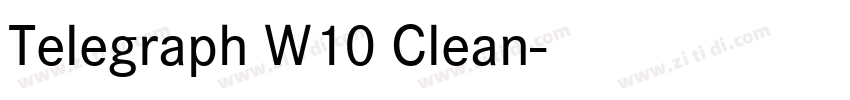 Telegraph W10 Clean字体转换